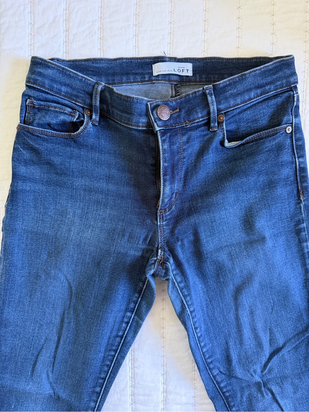 LOFT Women's Skinny Jeans in Medium Blue Wash